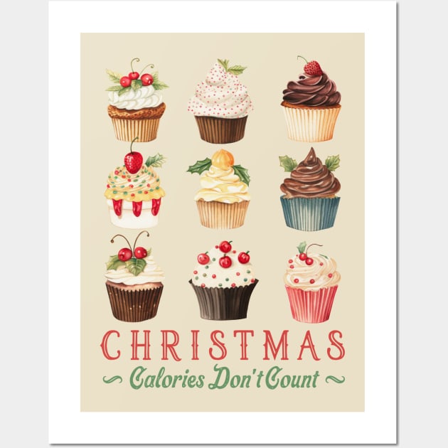 Christmas calories don't count Wall Art by NotUrOrdinaryDesign